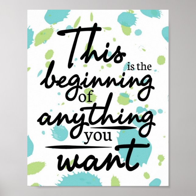 Póster Novos começos (Frente)