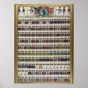 Póster Novos designs uniformes para a prússia real