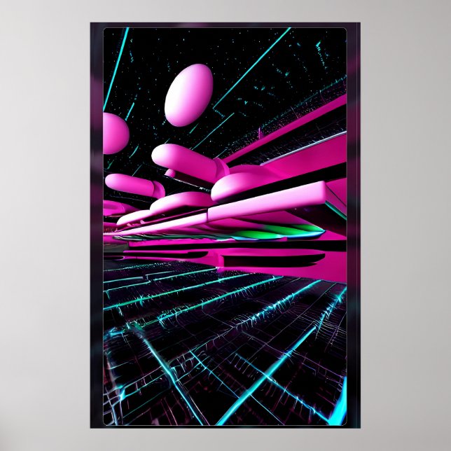 Poster Novos Espaços - Ken Gage Art (Frente)