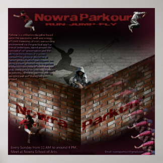 Póster Nowra Parkour
