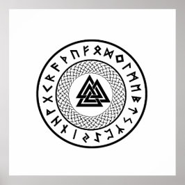 Póster Noz - Nó de Wotans - Odin Rune