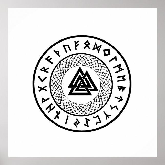 Póster Noz - Nó de Wotans - Odin Rune (Frente)