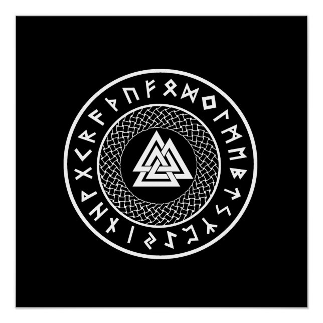 Póster Noz - Nó de Wotans - Odin Rune (Frente)