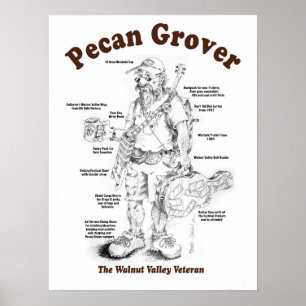 Poster Noz-pecã Grover 15x20