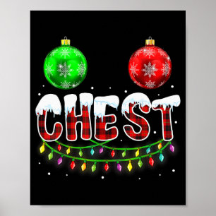 Poster Nozes Peito Natal Casal Engraçado Correspondente C