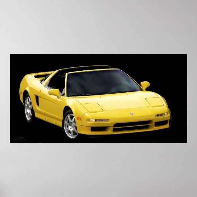 Poster NSX AMARELO MELLOW (Frente)