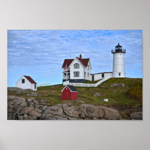 Poster Nubble Light, Cabo Neddick, Maine