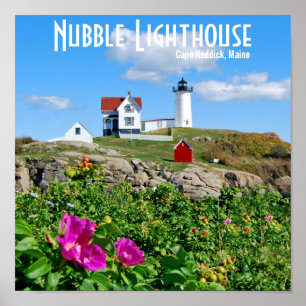 Póster Nubble Lighthouse, Cape Neddick, Maine