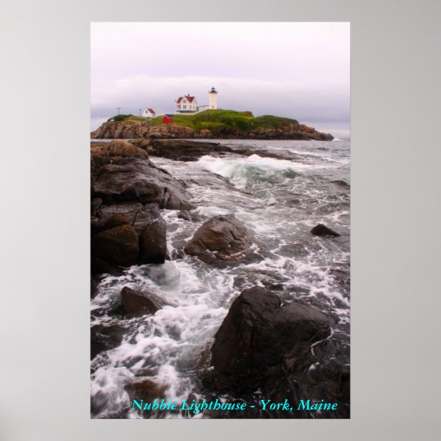 Poster Nubble Lighthouse - York, Maine (Frente)