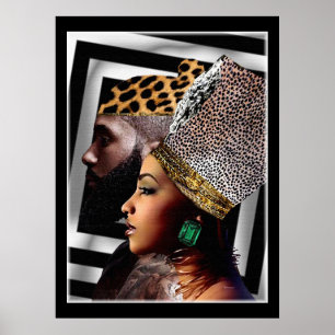 Poster Nubian King & Queen