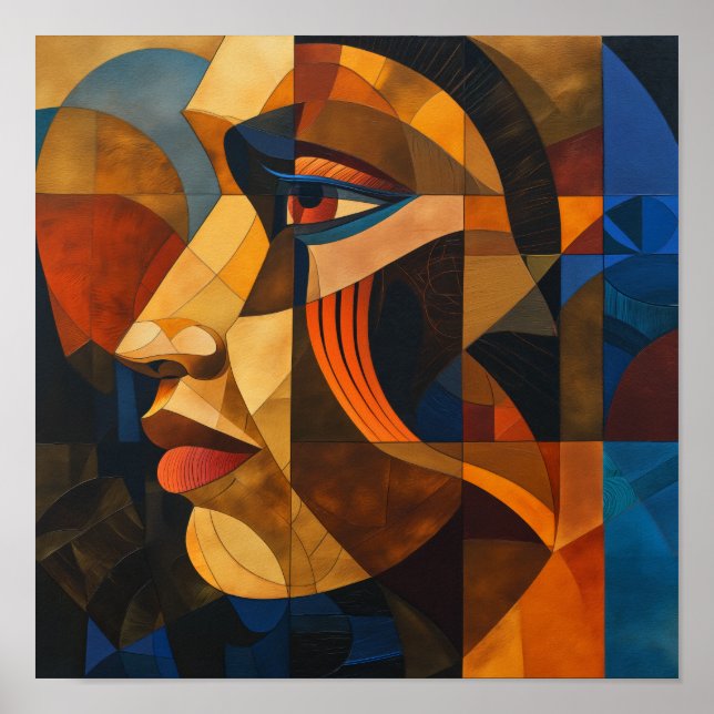 Poster Nubian Nuance: Um Mosaico de Majestade (Frente)