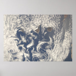 Poster Nuble-se vortices na área das Ilhas Canárias