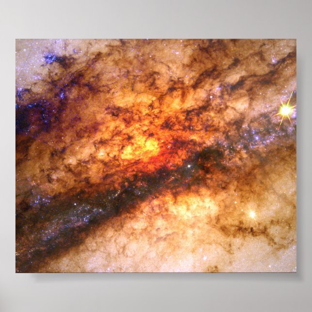 Póster Núcleo de Galaxy Centaurus A (Frente)
