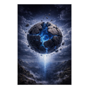 Póster Núcleo do Mundo Despedaçado – Energia de Fantasia