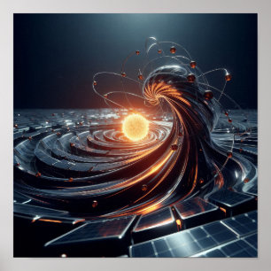 Poster Núcleo luminoso no espaço virtual