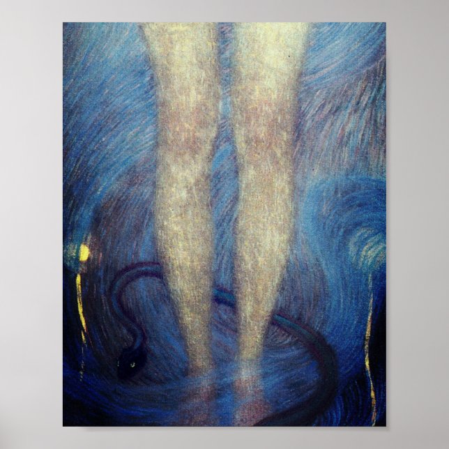 Poster Nuda Veritas - detalhe (1899) de Gustav Klimt (Frente)