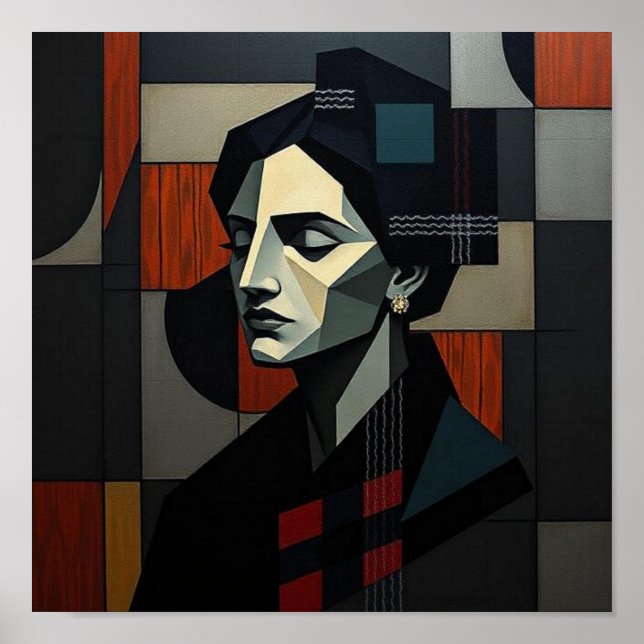 Poster NUES Cubist Abstract 2 (Frente)