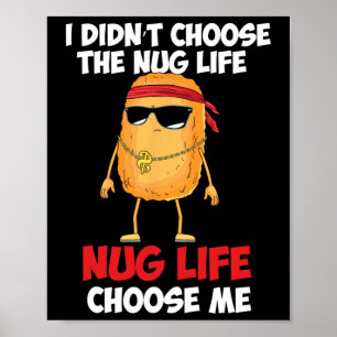 Poster Nug de frango engraçado da vida'