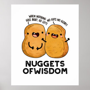 Poster Nuggets De Comida Engraçado Sabedoria