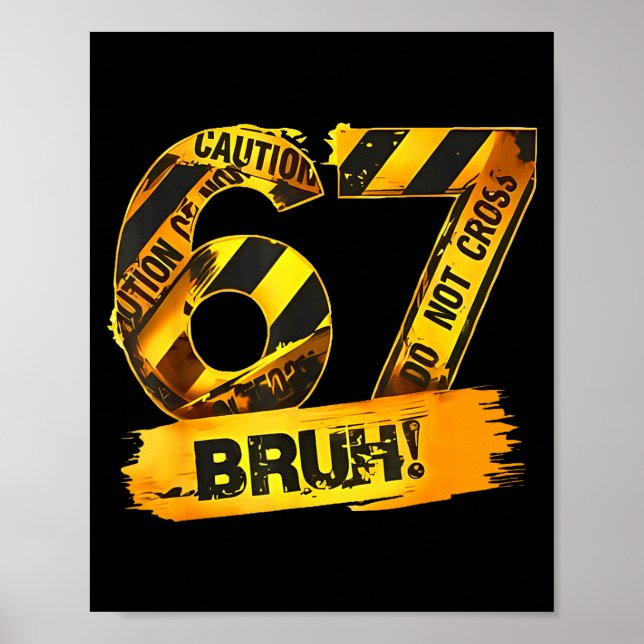 Poster Number 67 Numbered Uniform Srts Jersey Team 67th B (Frente)