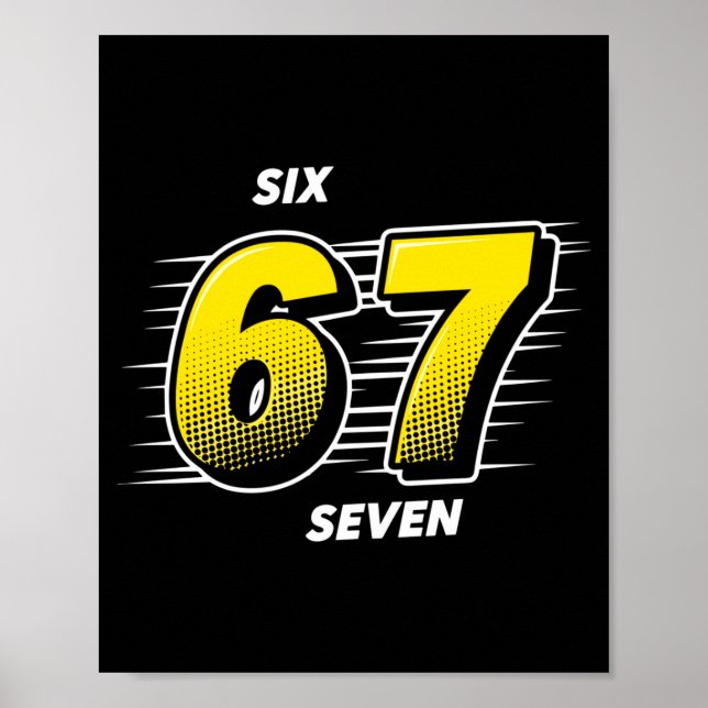 Poster Number 67 Six And Seven P Art Comic Style Yellow M (Frente)