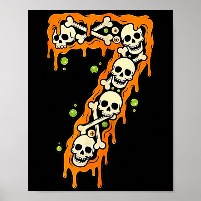 Poster Number 7 Six Seven 6 7 Meme Funny Design Couples H (Frente)