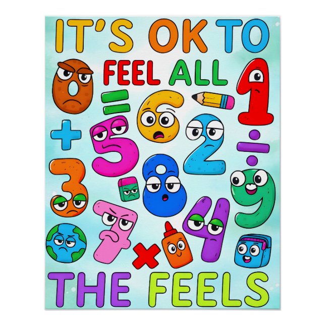 Póster Number Day 2026 Green Calculator Math Design (Frente)