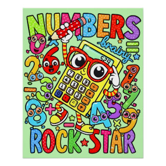 Póster Number Day Maths Poster for Kids | UK School 2026