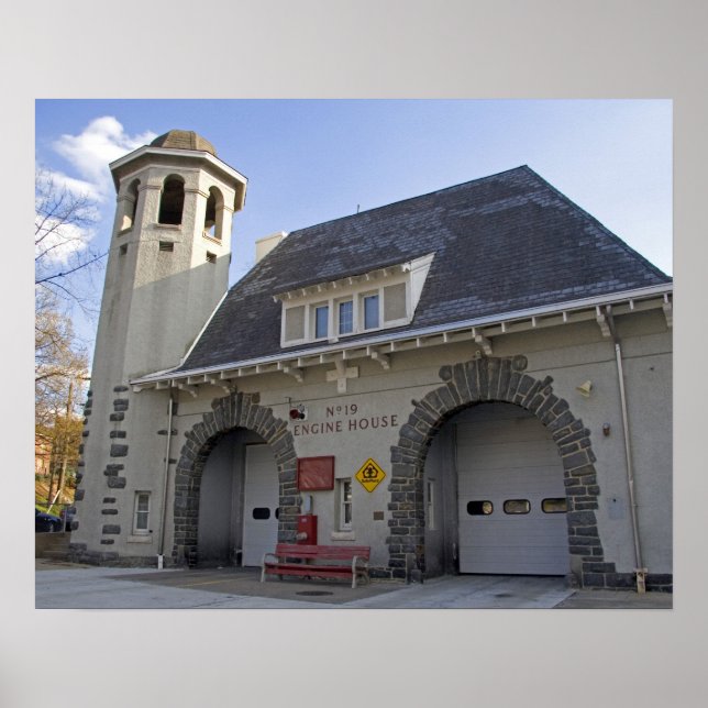 Póster Número 19 do Motor House em Washington, D.C. (Frente)