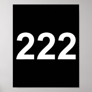 Poster Número 222 Em Fonte Branca No Dia Das Bruxas