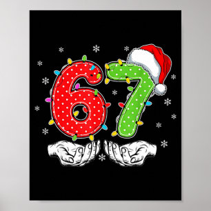 Poster Número 67 Correspondente Seis Sete 6 7 Meme 6-7 Na