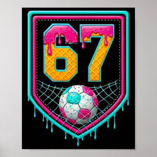 Poster Número 67 do Drip de Futebol Jogador de Futebol 
