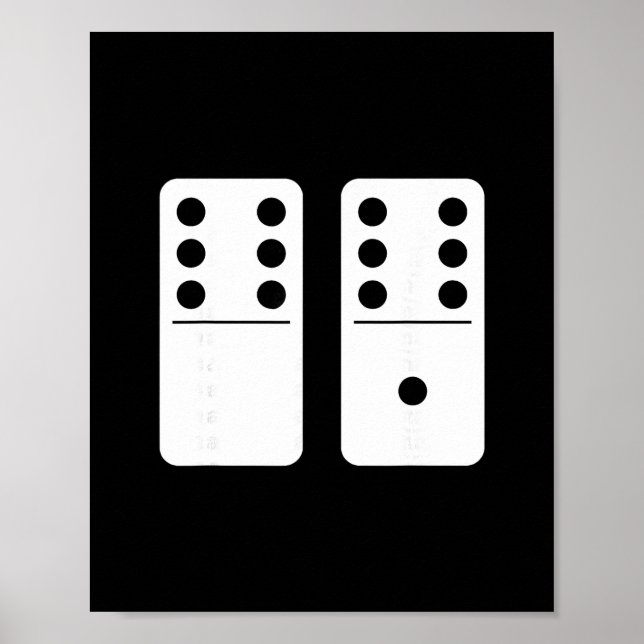Poster Número 67 Domino Divertido Seis Sete Meme 6 E 7 Ge (Frente)