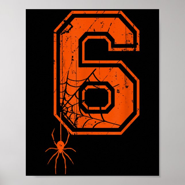 Poster Número 6 67 Meme Halloween Sder Fantasia Combinand (Frente)