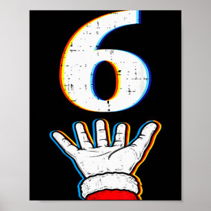 Poster Número 6 Correspondente 67 Meme Roupas de Natal pa