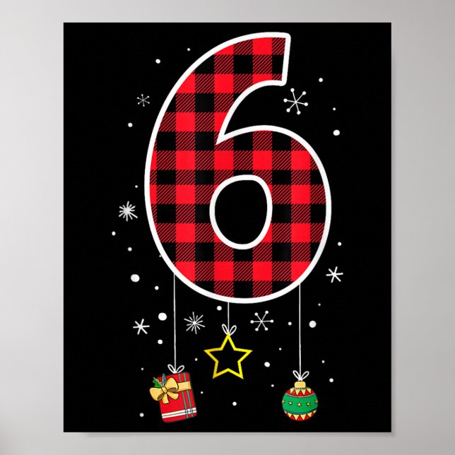 Poster Número 6 Dito de Meme Engraçado 6 7 Seis Sete Nata (Frente)