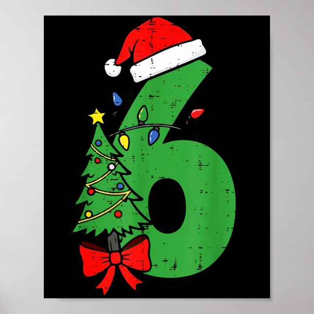 Poster Número 6 Natal 6 7 Combinando 67 Meme Homens Mulhe (Frente)