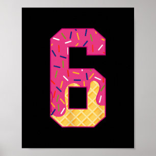 Poster Número 6 Sorvete Drip 67 Meme Casal Halloween C