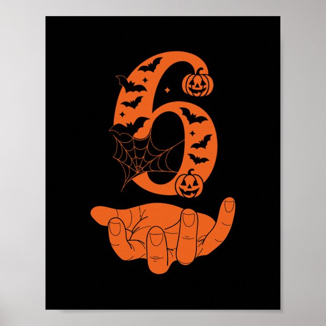 Poster Número 6 Traje de Halloween do Meme Correspondente (Frente)