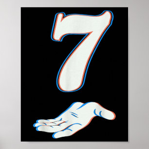 Poster Número 7 Correspondente 67 Seis Sete Meme Casal Ha