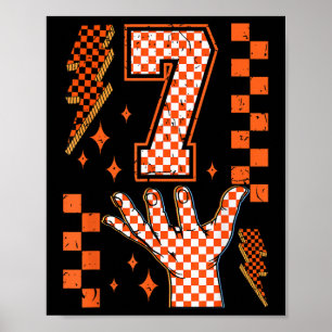 Poster Número 7 Correspondente Meme Xadrez de Halloween C