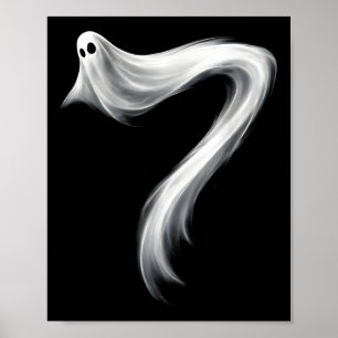 Poster Número 7 Fantasma Divertido Seis Sete 67 Meme de H