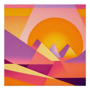 PÓSTER NÚMERO DE LANDSCAPE NEO GEO