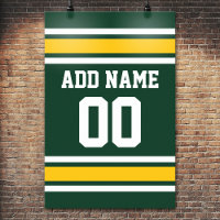 Número de Nome Personalizado de Futebol de Jersey