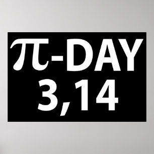 Poster Número de pi como pi dia