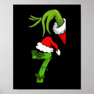 Poster Número Divertido 7 Natal 67 Seis Sete Meme Xmas Ho
