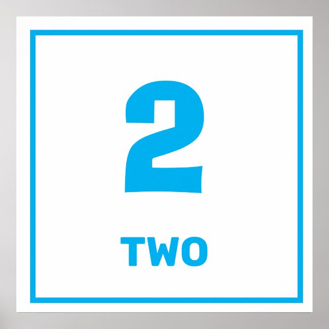 Poster número dois azul (Frente)