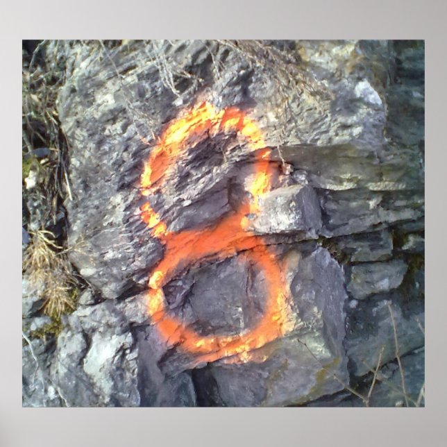 Póster Número Montanha 8 (Frente)