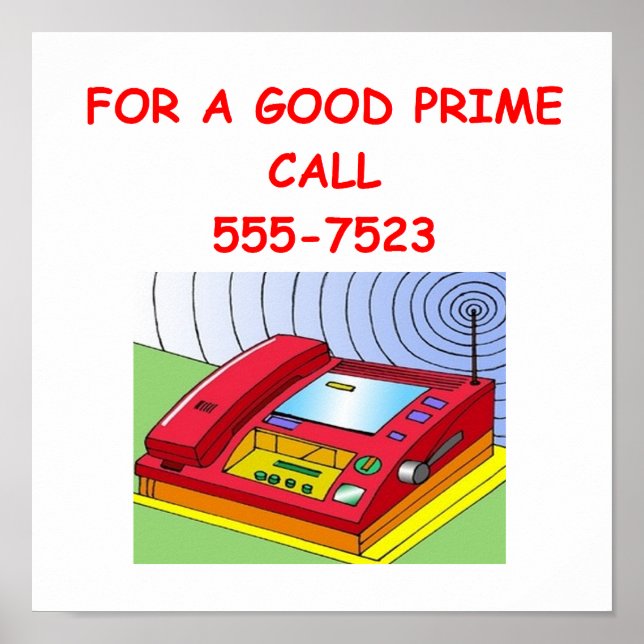 Póster número primo (Frente)