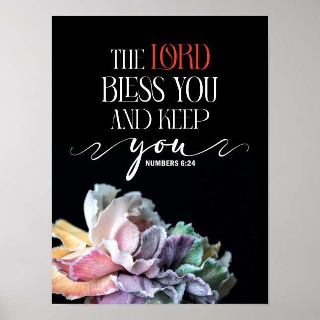 Poster Números 6:24 Senhor te abençoe (Frente)